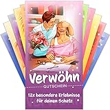 Verwöhngutscheine von VULAVA® + Gratis Online-Handbuch mit 100 Verwöhnideen – die Liebesgutscheine mit 12...